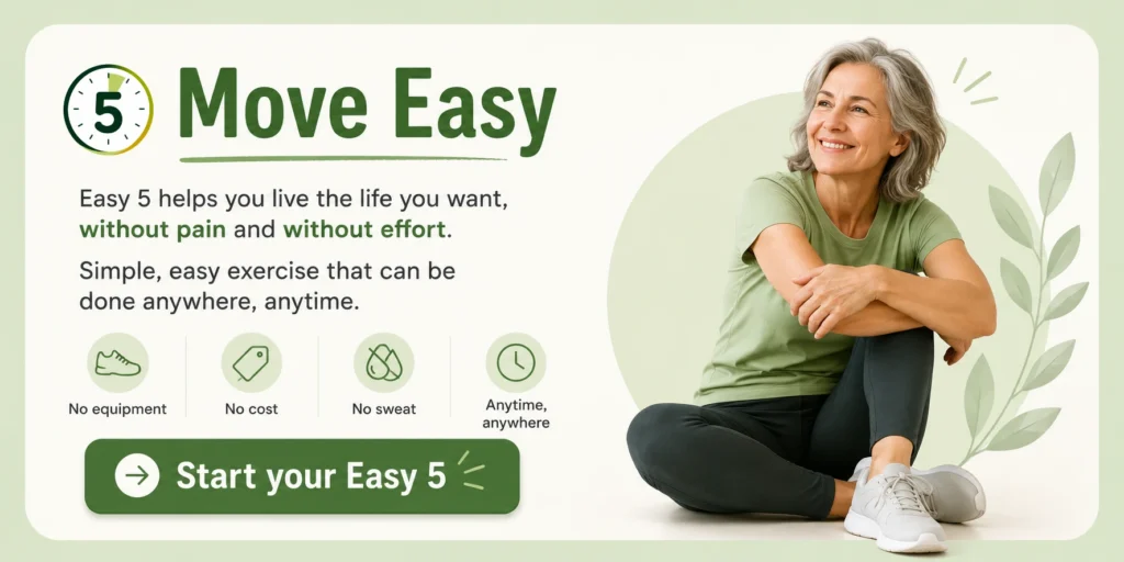Start Easy 5, a fitness program designed to help you get in shape safely and easily.