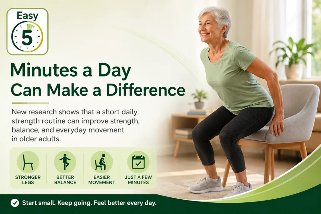 Study quick excercise benefits